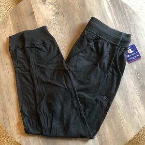 Women’s Champion Jersey Pocket Jogger Sweatpants Medium NWT Black